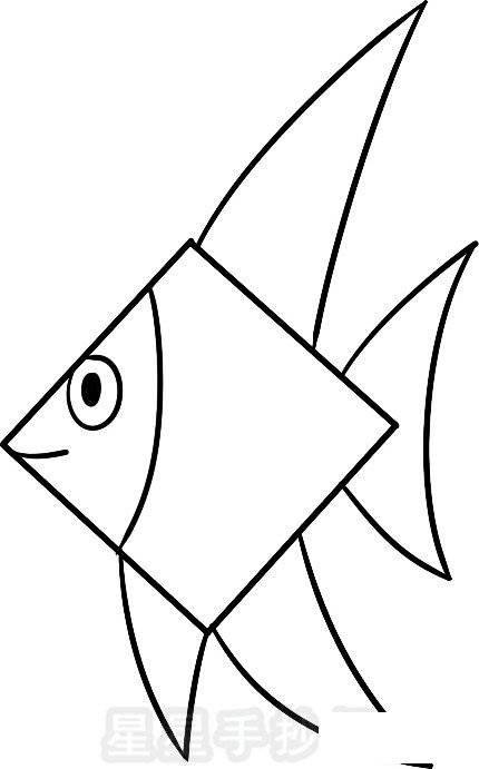 熱帶魚簡筆畫