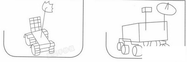 月球車簡筆畫