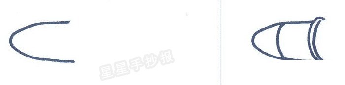 制導(dǎo)炮彈簡(jiǎn)筆畫圖解一