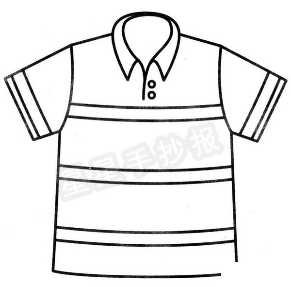 T恤衫簡(jiǎn)筆畫(huà)圖片
