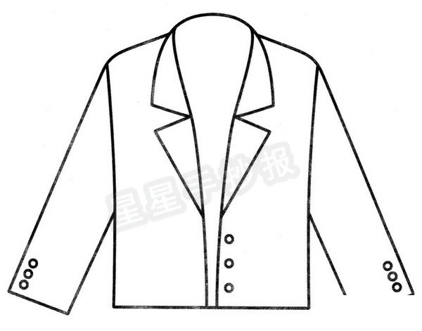西服簡(jiǎn)筆畫