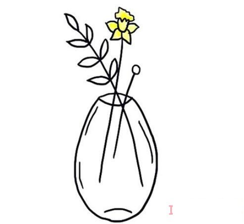 花瓶插花怎么畫(huà)簡(jiǎn)筆畫(huà)簡(jiǎn)單又漂亮