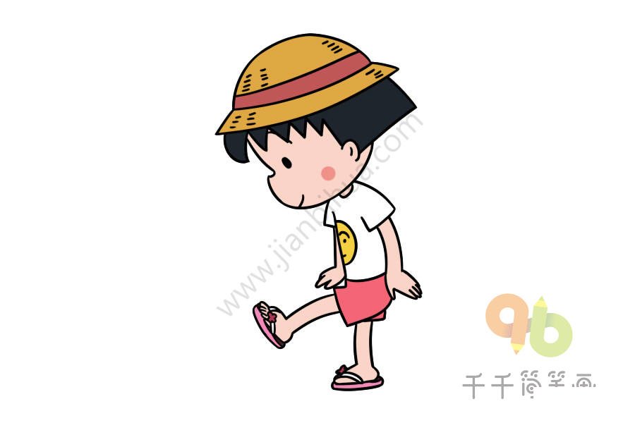 櫻桃小丸子簡筆畫