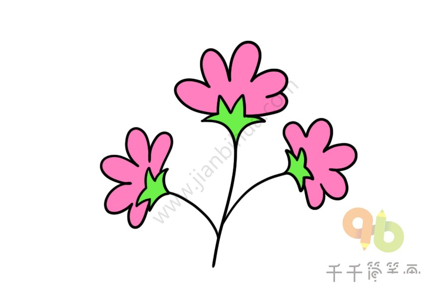 花朵簡(jiǎn)筆畫(huà)示例