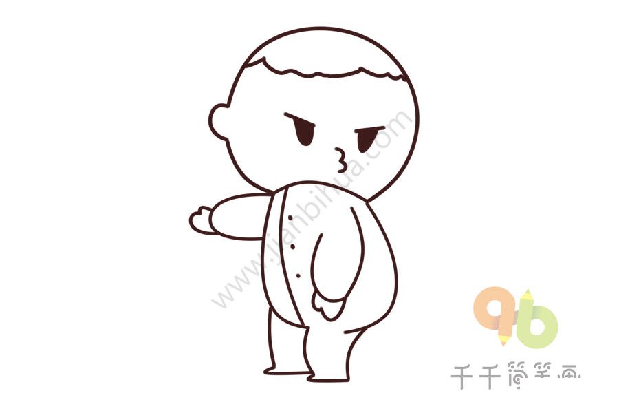 小寶寶簡(jiǎn)筆畫(huà)示例