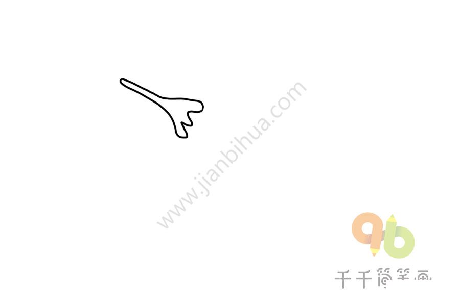 藍色牽牛花簡筆畫
