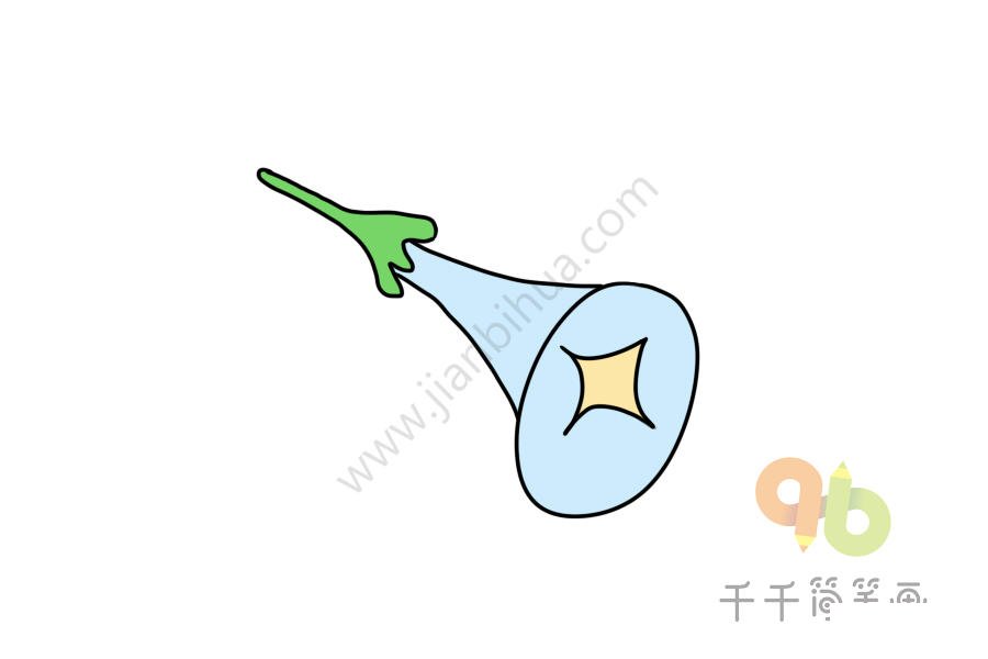 藍色牽?；ê喒P畫