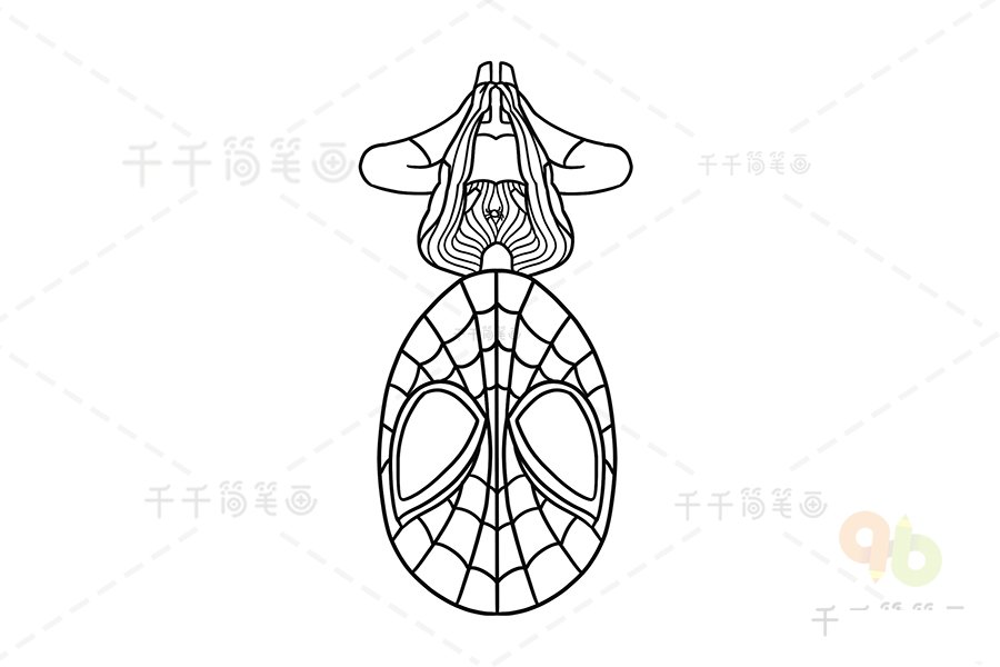 繪制蜘蛛俠簡(jiǎn)筆畫(huà)