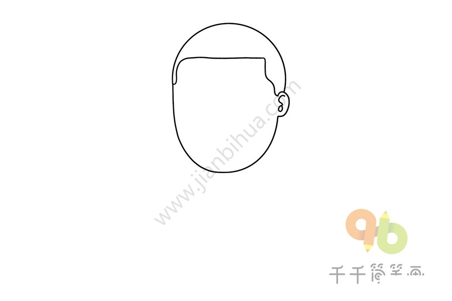 洛基簡筆畫頭部輪廓