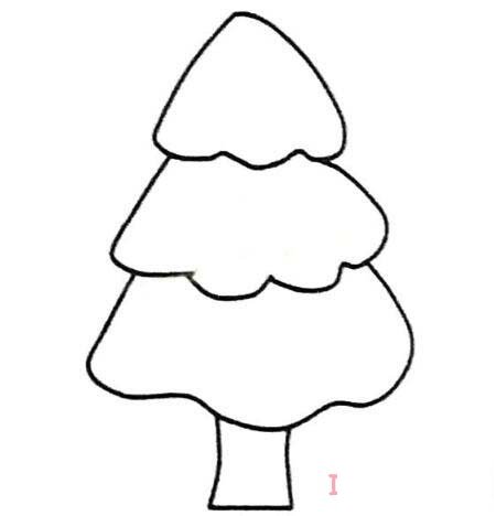 幼兒簡筆畫卡通松樹的畫法簡單易學(xué)