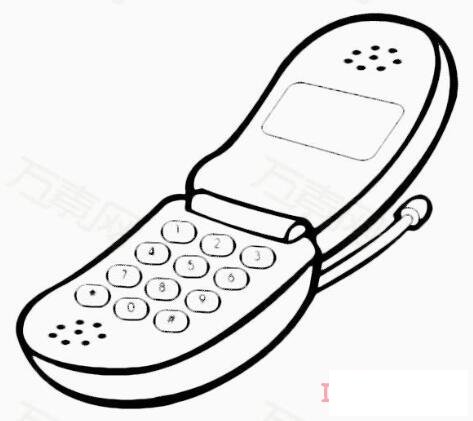 翻蓋手機怎么畫簡筆畫教程簡單好看