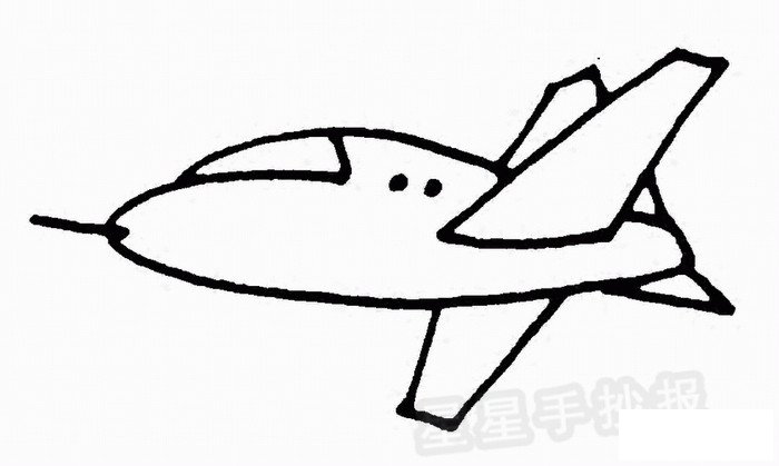 噴氣飛機(jī)簡(jiǎn)筆畫