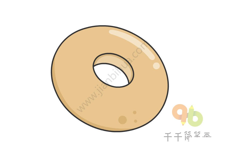 牛角面包簡(jiǎn)筆畫(huà)