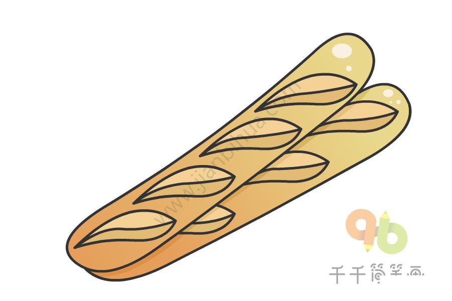 面包唐納滋簡(jiǎn)筆畫(huà)