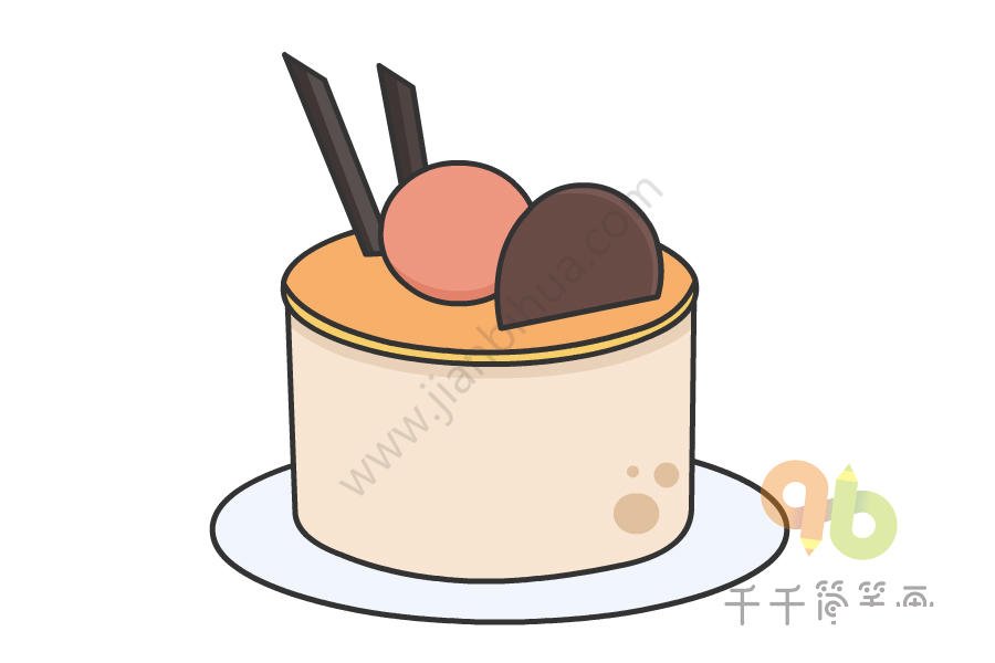 拿破侖蛋糕簡(jiǎn)筆畫(huà)