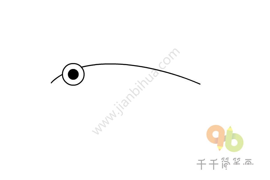 簡單的鲉魚簡筆畫圖片