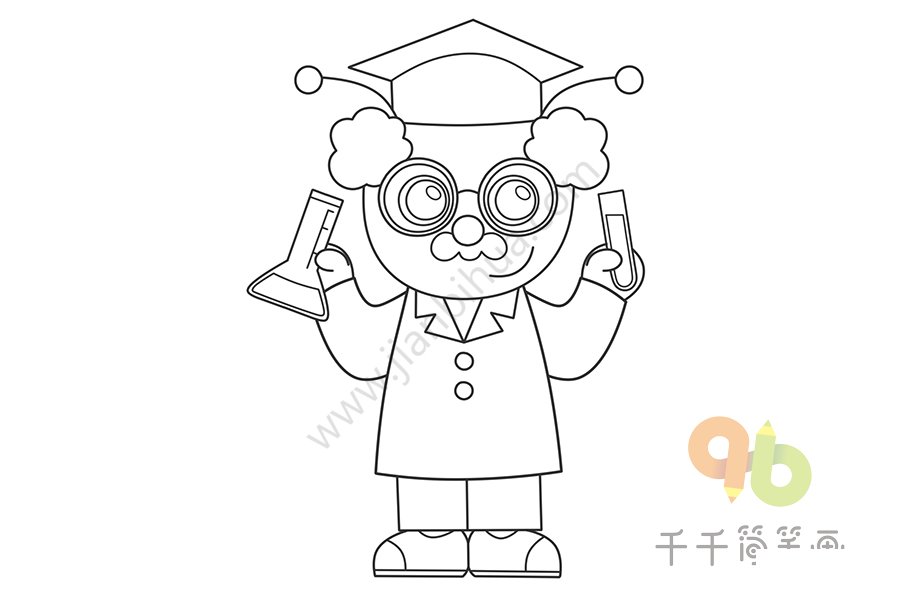 小羊簡筆畫步驟四