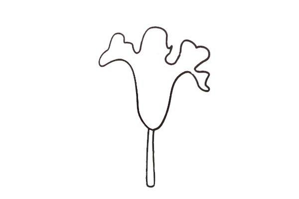 雞冠花簡筆畫