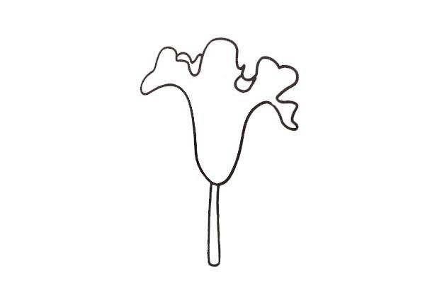 雞冠花簡筆畫