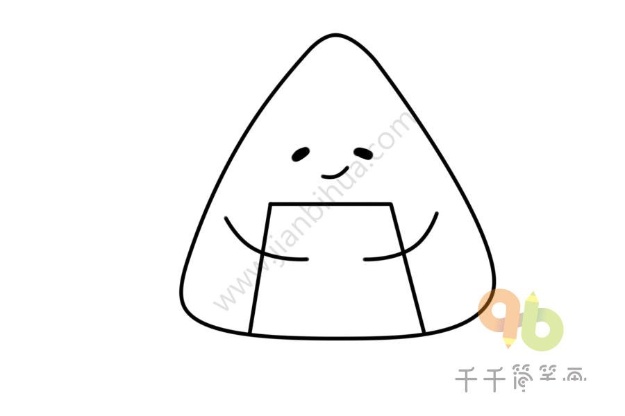 卡通飯團(tuán)簡筆畫