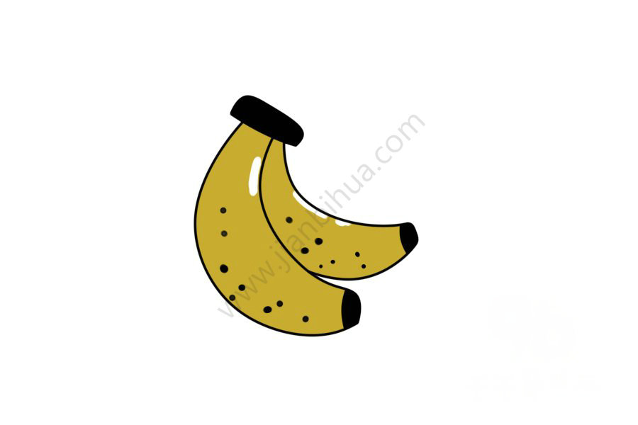 香蕉簡筆畫圖片