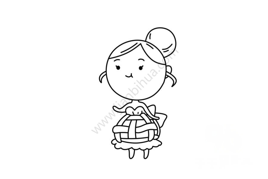 女孩簡(jiǎn)筆畫