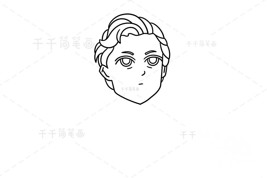 彼得帕克簡筆畫