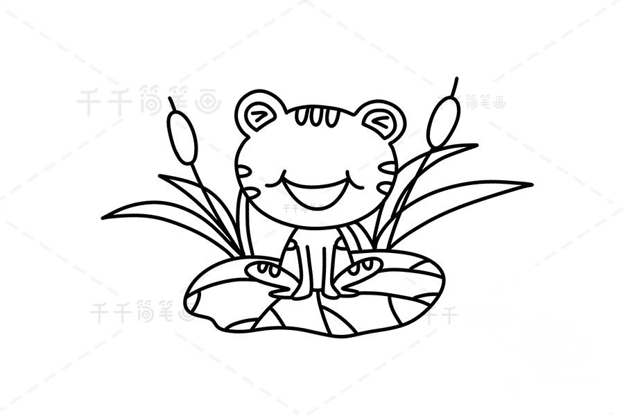青蛙簡筆畫成品