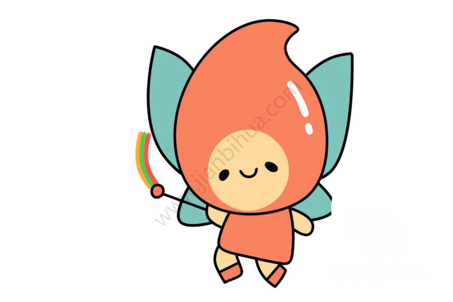 小精靈簡(jiǎn)筆畫(huà)步驟圖一