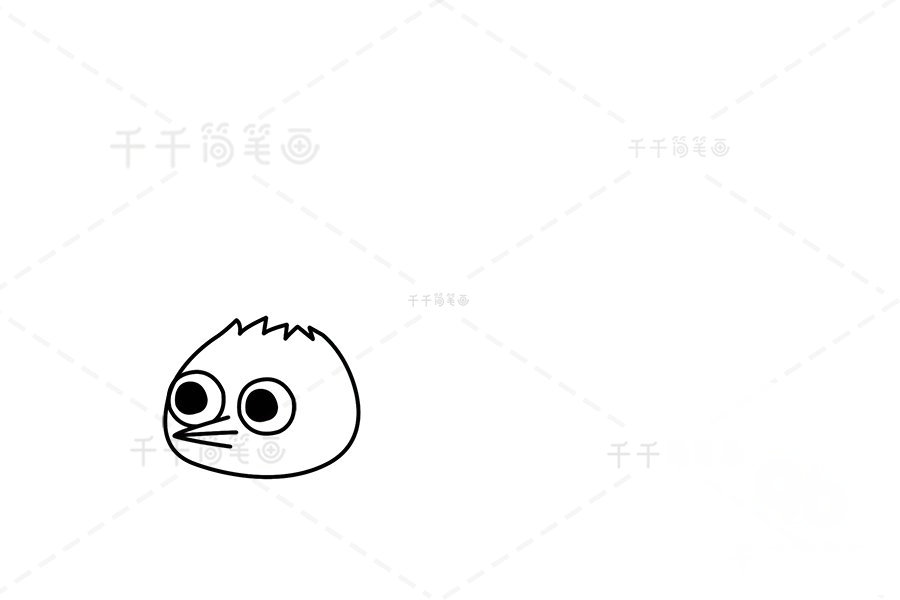 牙簽鳥的頭部