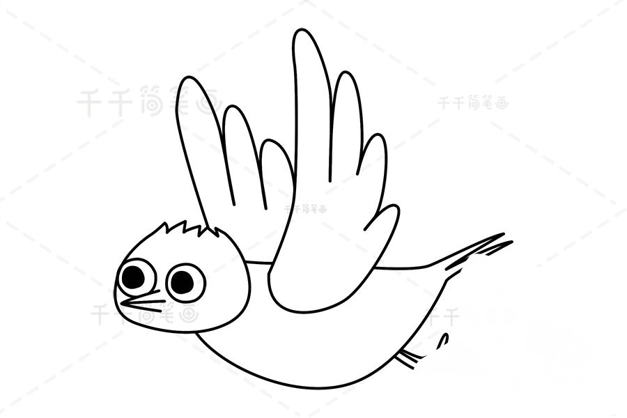 牙簽鳥的翅膀和小爪子