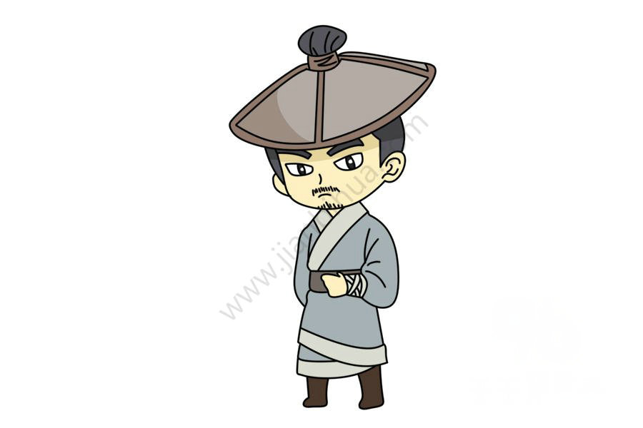 甄平簡筆畫示例