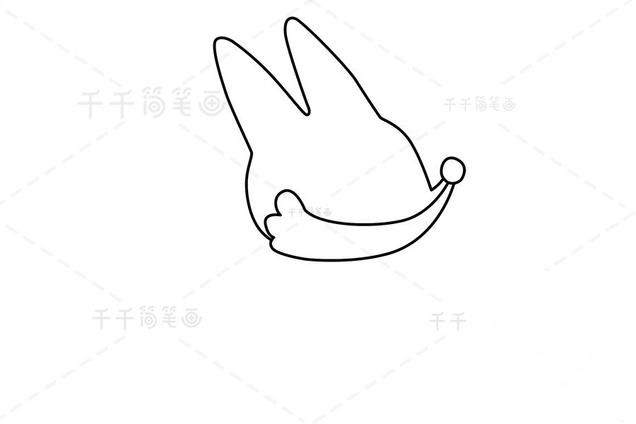 畫出頭部輪廓與鼻子