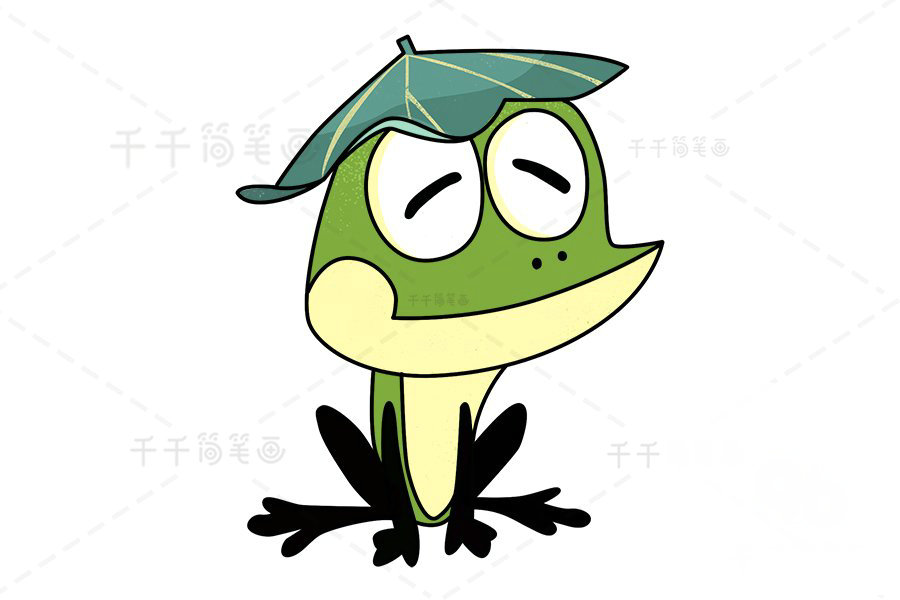 毛毛鎮(zhèn) 青蛙呱呱簡筆畫