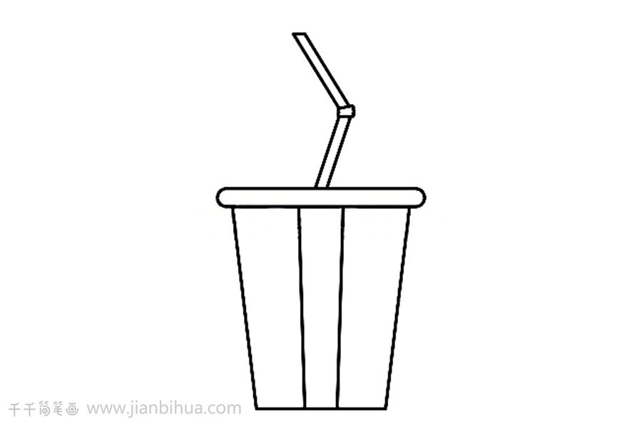 飲品簡(jiǎn)筆畫(huà)作品