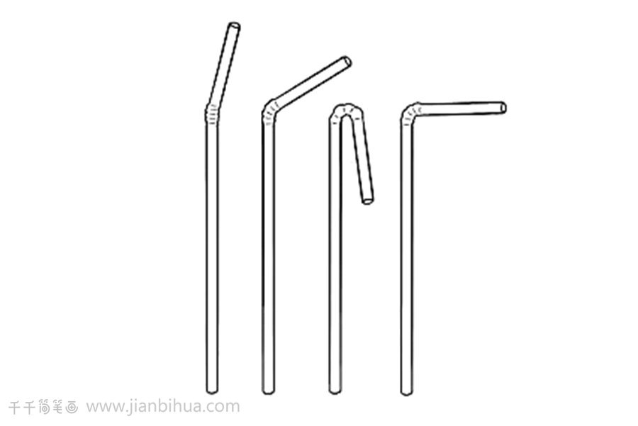 吸管簡(jiǎn)筆畫(huà)