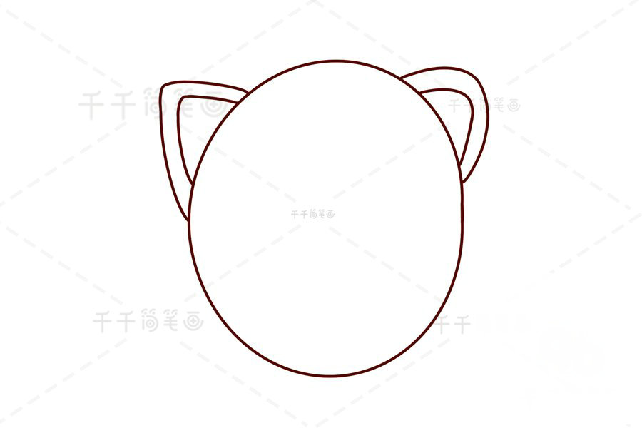 粉嫩小豬簡筆畫步驟教程