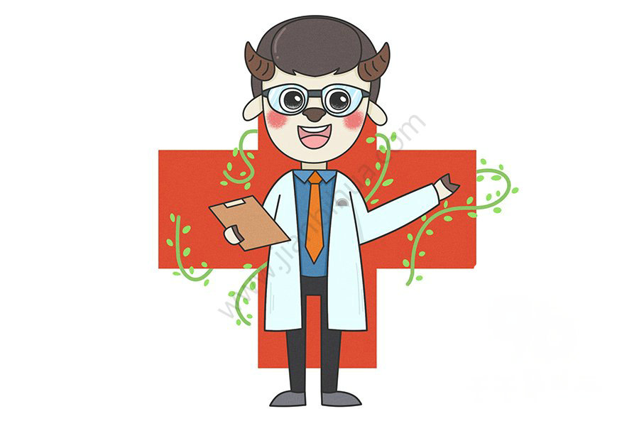 山羊醫(yī)生簡(jiǎn)筆畫(huà)圖片