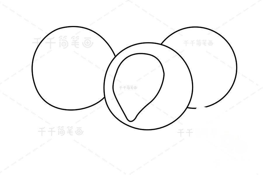 芝士球簡(jiǎn)筆畫填充色彩