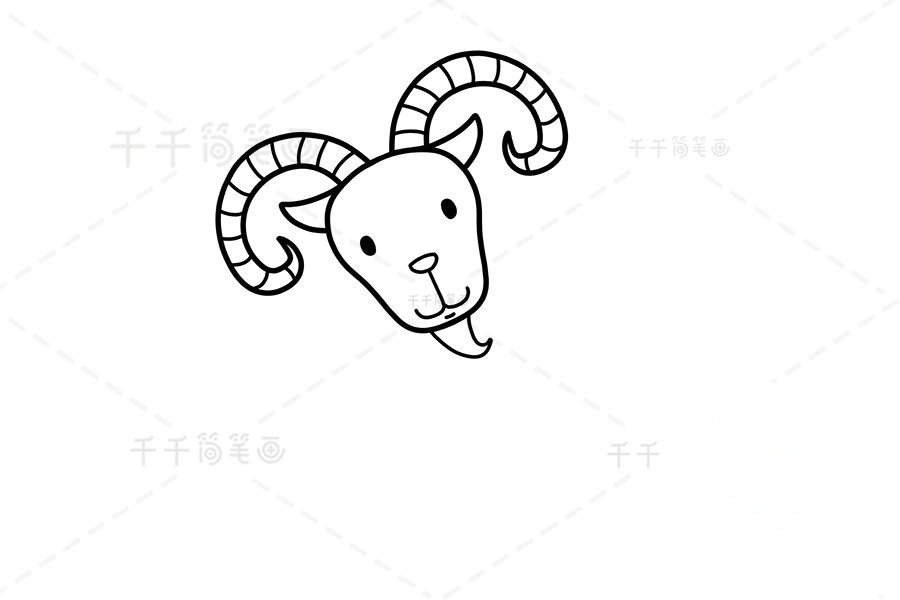 山羊簡筆畫