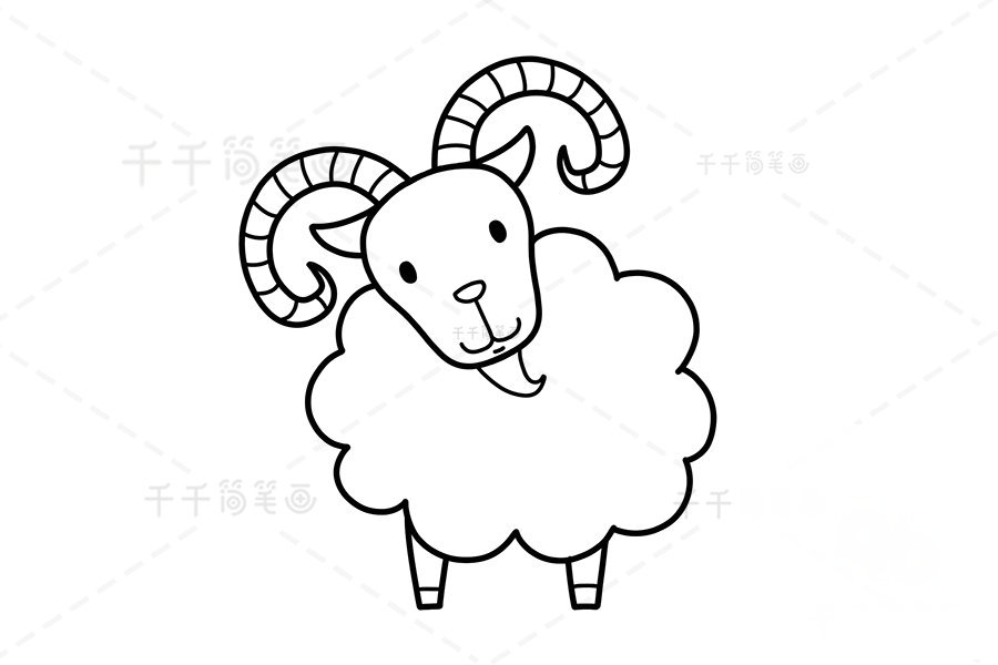 山羊簡筆畫