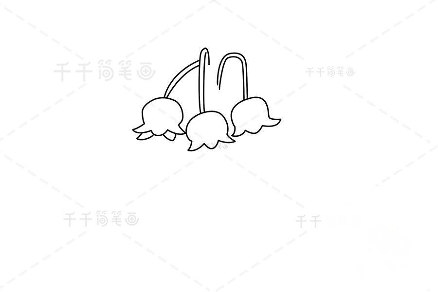 風(fēng)鈴草簡(jiǎn)筆畫花瓣