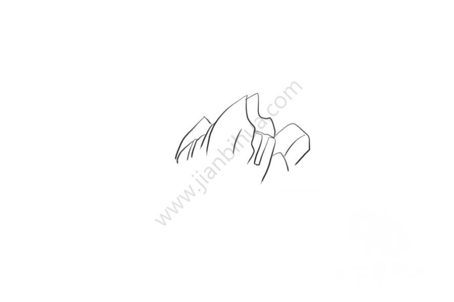 生病發(fā)燒的艾克斯奧特曼兒童卡通簡(jiǎn)筆畫(huà)
