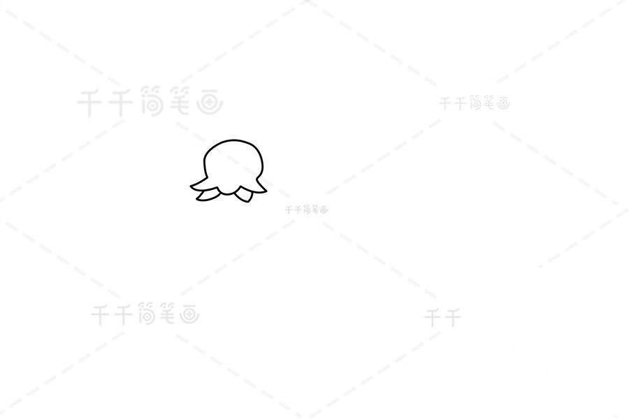 風(fēng)鈴草簡(jiǎn)筆畫輪廓