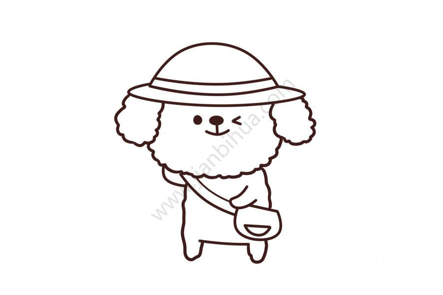 小狗簡筆畫圖片大全