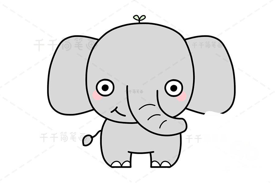 大象頭部輪廓