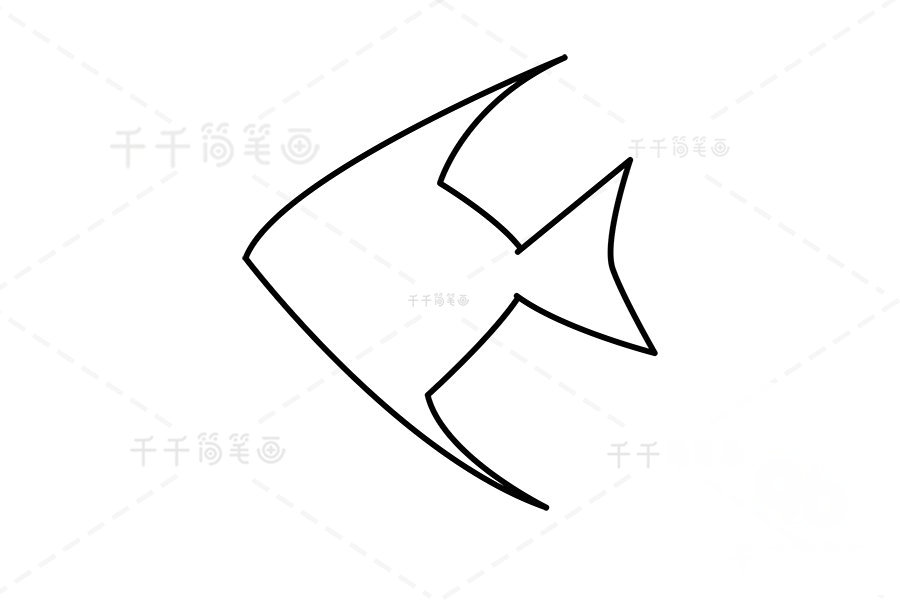 畫(huà)神仙魚(yú)的尾巴