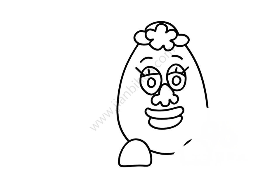 玩具總動(dòng)員 蛋頭太太簡(jiǎn)筆畫(huà)