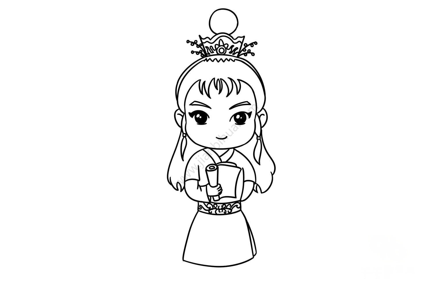 賈寶玉簡(jiǎn)筆畫步驟圖5