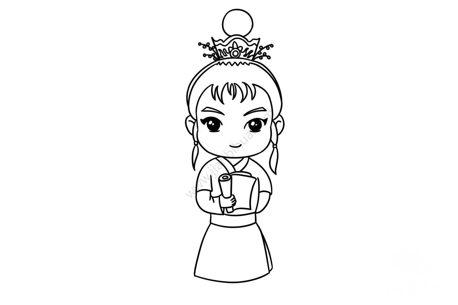 賈寶玉簡(jiǎn)筆畫步驟圖4